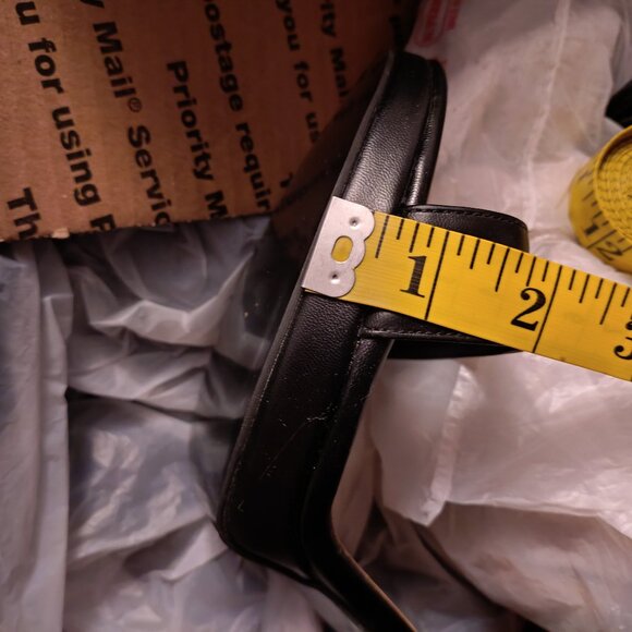 YDN Black Ankle Strap Open Toe High Heels Size 14w - Picture 7 of 8